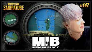 【배틀그라운드】 사키라 147  Men In Black  sak1ra ukN [upl. by Cyprus743]