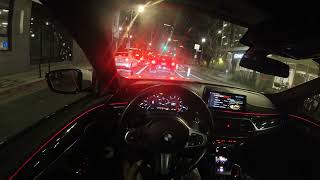 POV drive Tuned BMW G30 540i drives to get 711 nachos [upl. by Rednasxela]