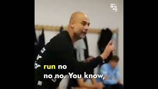 Pep Guardiola Dressing Room Teamtalk [upl. by Jayson]