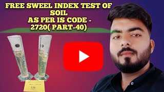 Free sweel index test of soil FSI Free sweel index test kaise karte hai [upl. by Ahtibbat]