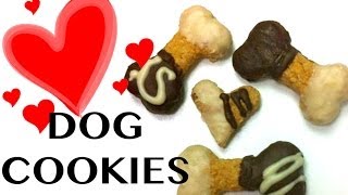 DOG CAROB PEANUTBUTTER COOKIES DIY Dog Food  a tutorial by Cooking For Dogs [upl. by Aynot]