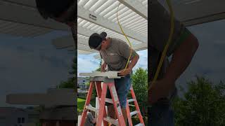 Running Electrical through pergola for lighting and fans [upl. by Htenaj]