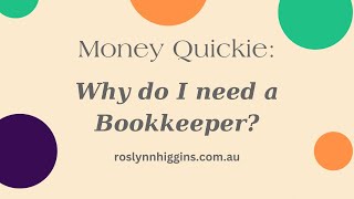 Why do I need a bookkeeper [upl. by Summons]