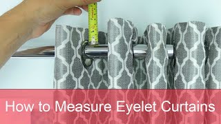 How to measure height for eyelet curtains [upl. by Patricia]