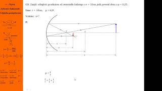 620 Fizykamax optyka geometryczna promień krzywizny obraz [upl. by Pitts]