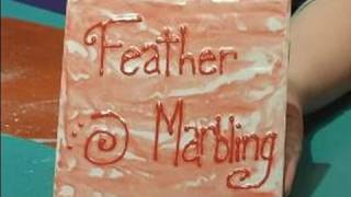 How to Paint Pottery  Creating a Feather Marbling Effect on Pottery [upl. by Harriott]