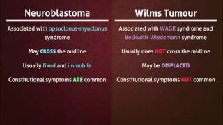 Neuroblastoma vs Wilms Tumour [upl. by Minsat]