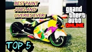 GTA 5 ONLINE TOP 5 BEST PAINT JOBS AND BEST LIVERIES OF THE NEW SHITZU HAKUCHOU DRAG [upl. by Einnol]