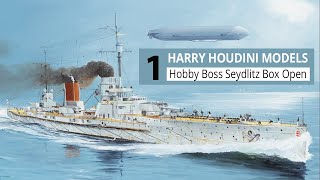 SMS Seydlitz Part 1 Box Open and Review of Hobby Boss 1350 scale model kit [upl. by Gnoy]