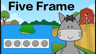 Five Frame Subitizing Puzzle On the Farm Math Brain Break [upl. by Couhp400]