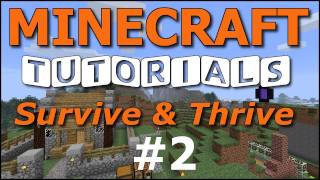 Minecraft Tutorials  E02 Mining and Smelting Iron Survive and Thrive II [upl. by Kirred]