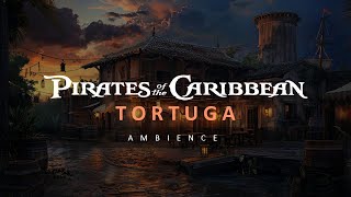 A lively sunset in Tortuga  Pirates of the Caribbean Ambience for Studying Sleeping [upl. by Odragde]