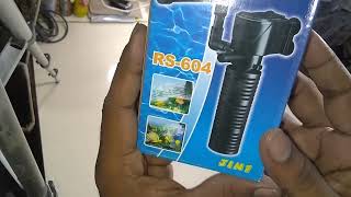 How to use Aquarium Water Filter Mini Series RS 604 Urdu  Hindi [upl. by Grosvenor]