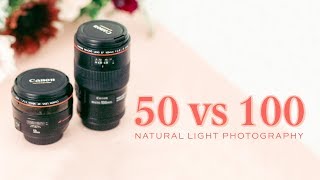 Natural light photography 50mm lens vs 100mm lens [upl. by Tutto]