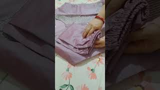 CHANDERI SILK EMBROIDERED KURTA SET UNBOXING shorts dailykhana meeshofinds mp fashion love [upl. by Stoops]