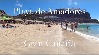 Beach Walk  4K UHD 60 FPS  Gran Canaria  Playa Amadores [upl. by Daloris]