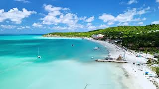 Beautiful Sandals Resort in Antigua  Antigua and Barbuda  4k Drone shots of Sandals Resort and Spa [upl. by Enailuj]