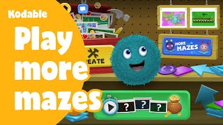 How to play more mazes in Maze Maker  Coding for Kids  Kodable [upl. by Banwell921]