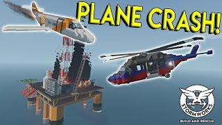 PLANE CRASH SURVIVAL amp OIL RIG EXPLOSION  Stormworks Build and Rescue Update Gameplay [upl. by Stefano]