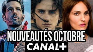 CANAL  Les NOUVEAUTÉS en Octobre  35 films et séries [upl. by Yllitnahc320]