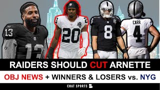 Raiders Should Cut Damon Arnette  OBJ News amp Raiders Rumors On Derek Carr DeSean Jackson Mariota [upl. by Millur277]