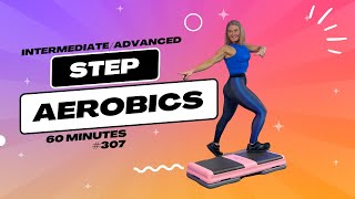 BRAND NEW STEP AEROBICS WORKOUT  INTERMEDIATE TO ADVANCE 307 [upl. by Tatiana178]