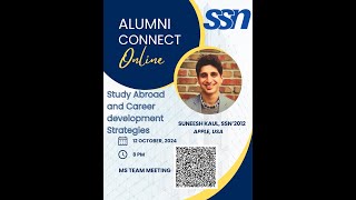 Alumni Connect session  Study Abroad Suneesh Kaul SSN2012 Apple USA [upl. by Noryk67]