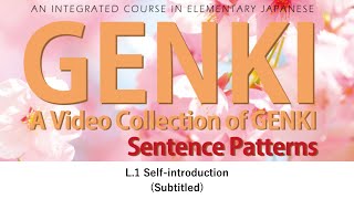 GENKI Lesson 1 Selfintroduction Subtitled [upl. by Ibmab865]