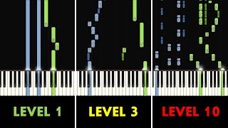 Christmas Songs on Piano From Level 1 to 10 [upl. by Desimone766]