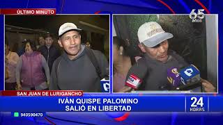 Iván Quispe Palomino es liberado Poder Judicial aclara que el requisitoriado era otra persona [upl. by Pfaff]