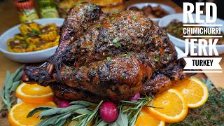 JUICY RED CHIMICHURRI JERK BUTTER TURKEY [upl. by Nylegna]