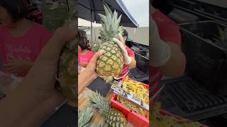 The Most Genius Way To Cut Pineapple  Fruit Cutting Skills [upl. by God617]