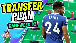 FPL GW2  MY TRANSFER PLAN ✅  Fantasy Premier League 20232024 [upl. by Refynnej]