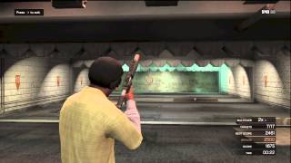 GTA 5 CARBINE RIFLE RIFLE M4 SHOOTING RANGE GUN GAMEPLAY REVIEW [upl. by Angid]