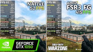 GTX 1050  COD Warzone 3  AMD FSR 3 Frame Generation [upl. by Branden]