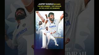 Jasprit Bumrah Becomes the New No 1 Test Bowler jaspritbumrah no1bowler cricket testcricket [upl. by Eicyaj]