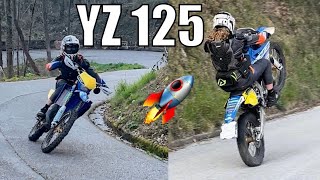 COME NON USARE UN YZ 125 TORNANTI col TASSELLO e IMPENNATE [upl. by Revorg]