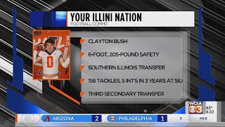 SIU transfer Clayton Bush commits to Illinois football [upl. by Garrek]