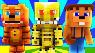 FNAF World  GOLD ENDO BOSS Minecraft Roleplay Night 40 [upl. by Naletak779]