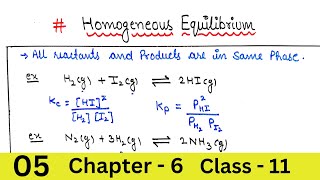 Homogeneous and Heterogeneous Equilibrium  Equilibrium [upl. by Aicenod149]