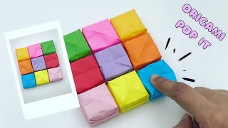 COOL origami POP IT easy diy pop it diy fidget toys paper craft shorts [upl. by Trinatte]