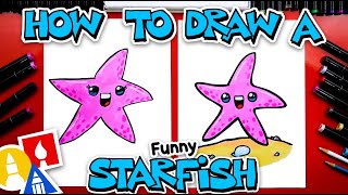 How To Draw A Funny Starfish [upl. by Gilcrest]