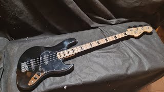 Обзор сборки китайской реплики Fender JazzBass 4 струны чёрный гриф клён [upl. by Ande910]