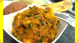 Yam Sweet Potato amp Plantain Porridge  Yam Porridge  Yam Pottage  Yummieliciouz Food Recipes [upl. by Navnod]