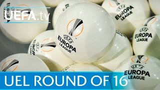 Watch the full UEFA Europa League round of 16 draw [upl. by Nosauq]