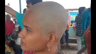 Indian women headshave 2024indian women headshave 2024 latest newsbarbershop baldbeauty bald [upl. by Kremer]