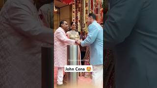 Ambani family meet John Cena bollywood news ishaambaniwedding wedding entertainment tvshorts [upl. by Ecinej]