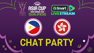 Philippines v Hong Kong China – FIBA Asia Cup Qualifiers 2025 Chat Party ⚡🏀 [upl. by Naquin]