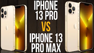 iPhone 13 Pro vs iPhone 13 Pro Max Comparativo [upl. by Knorring312]