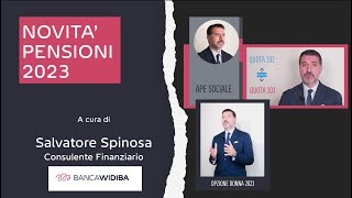 Pensione  Le misure per il 2023 Ape Sociale Quota 103 e Opzione Donna [upl. by Akahc]